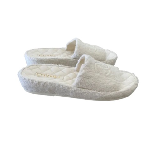(HappyShoese공장) C. faux fur 슬리퍼 (블랙,화이트)