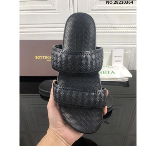 (AN3공장) 보테가베네타 남성용 가죽 편직 샌들 블랙