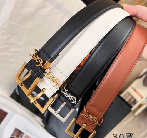 생로랑 모노그램 벨트 3cm 4컬러