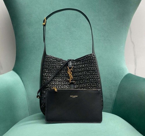 (석류공장) YSL. hobo 물통 밀짚 숄더 백팩(2color)