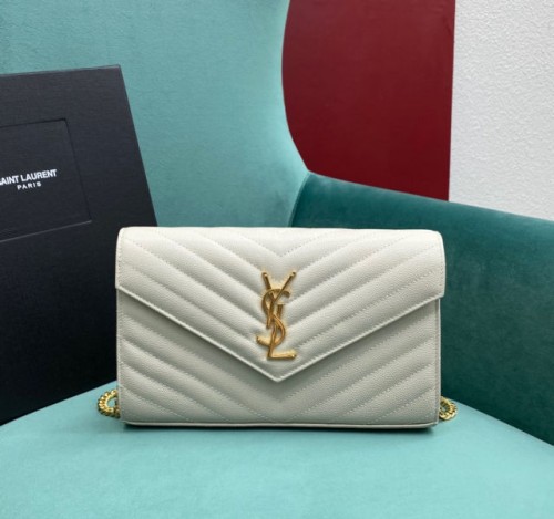 (석류공장) YSL. 모노그램 엔벨로프 체인 백(10color)